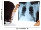Female Doctor Looking X-ray Wall Decal