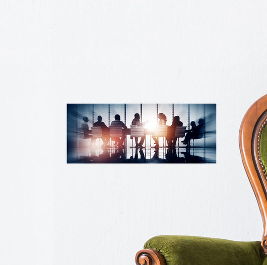 Group Business People Meeting Wall Decal