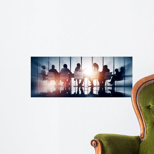 Group Business People Meeting Wall Decal
