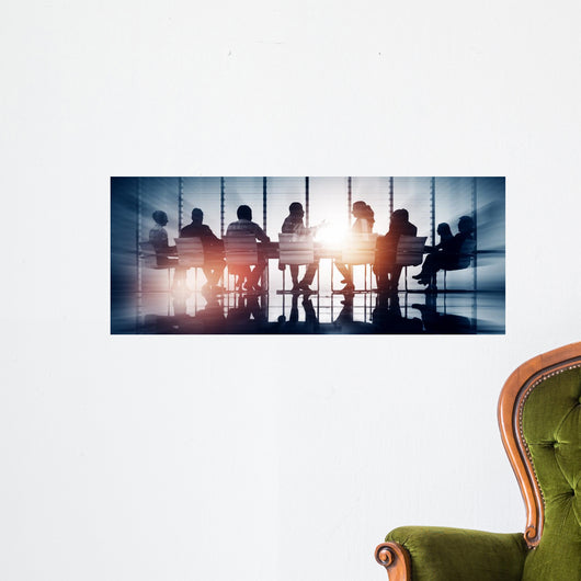 Group Business People Meeting Wall Decal