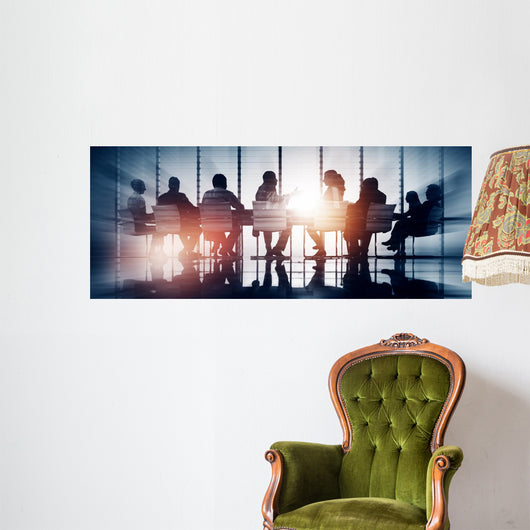 Group Business People Meeting Wall Decal