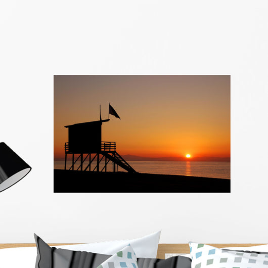 Baywatch Tower Morning Sunrise Wall Decal