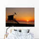 Baywatch Tower Morning Sunrise Wall Decal
