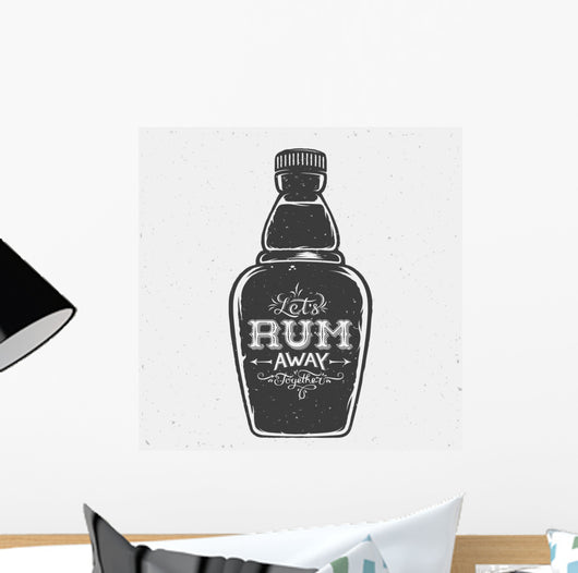 Lets Rum Away Together Wall Decal