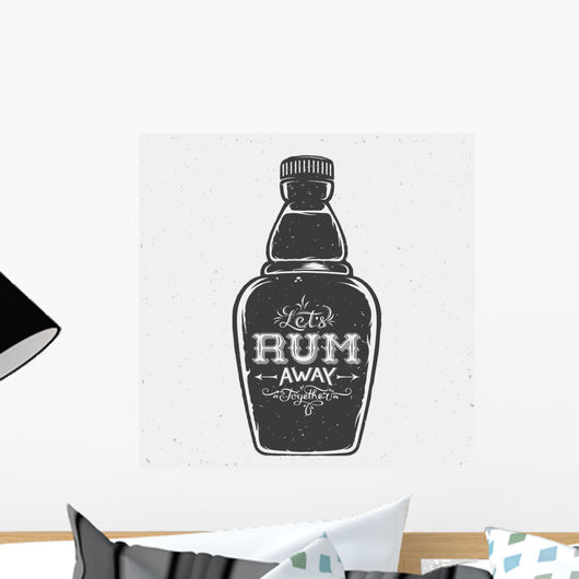 Lets Rum Away Together Wall Decal