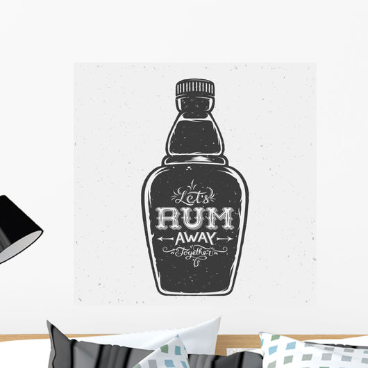 Lets Rum Away Together Wall Decal