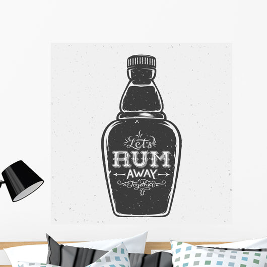 Lets Rum Away Together Wall Decal