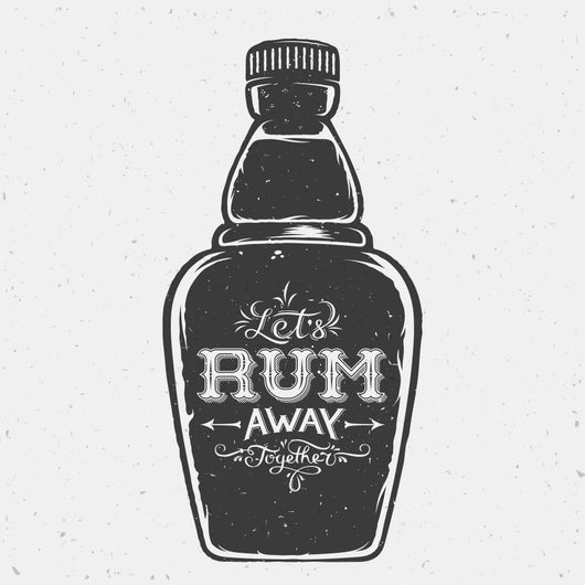 Lets Rum Away Together Wall Decal