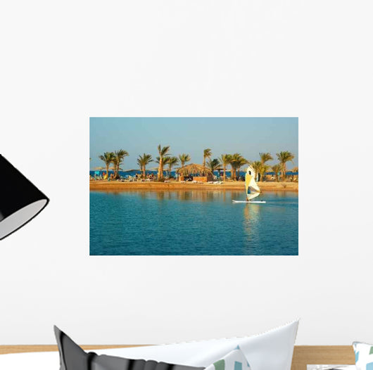 Sand Beach with Azure Wall Decal