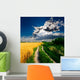 Country-road through Wheat Field Wall Decal