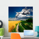 Country-road through Wheat Field Wall Decal