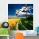 Country-road through Wheat Field Wall Decal