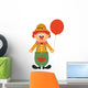 Clown and Ball Wall Decal