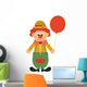 Clown and Ball Wall Decal