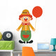 Clown and Ball Wall Decal