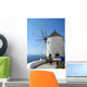 Windmill Santorini Wall Decal