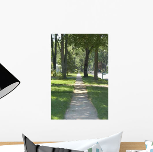 Down Sidewalk Wall Decal
