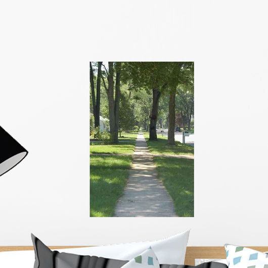Down Sidewalk Wall Decal
