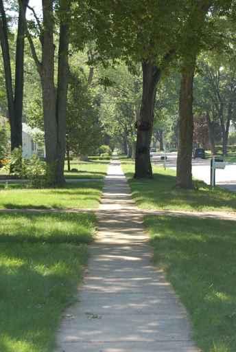 Down Sidewalk Wall Decal