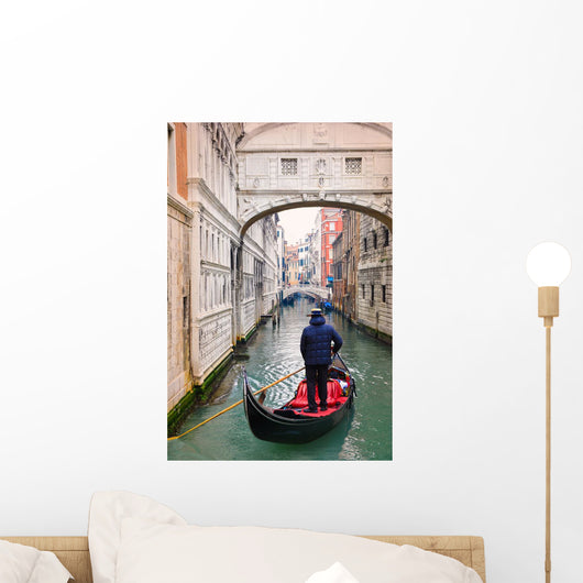 Bridge Sighs Gondolier Wall Decal