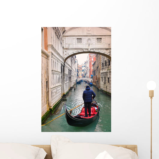 Bridge Sighs Gondolier Wall Decal