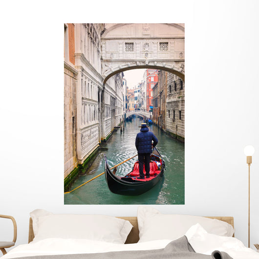 Bridge Sighs Gondolier Wall Decal