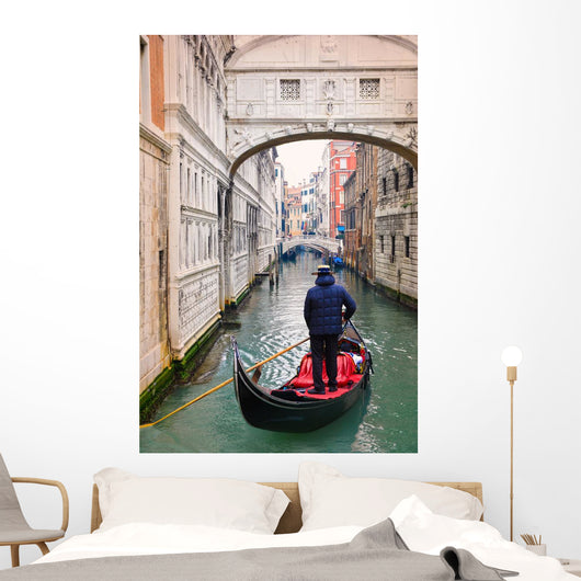 Bridge Sighs Gondolier Wall Decal