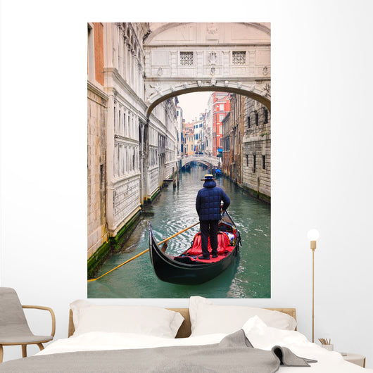 Bridge Sighs Gondolier Wall Decal