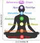 Chakras Female Silhouette Wall Decal