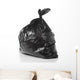 Garbage Bag White with Wall Decal