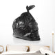 Garbage Bag White with Wall Decal