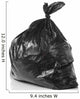 Garbage Bag White with Wall Decal