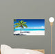 Scenic Palm Coral Beach Wall Decal