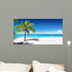 Scenic Palm Coral Beach Wall Decal