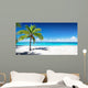 Scenic Palm Coral Beach Wall Decal