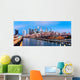 Philadelphia Skyline Panorama Dusk Wall Decal