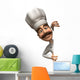 Peering Cuisine Chef Wall Decal