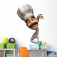 Peering Cuisine Chef Wall Decal