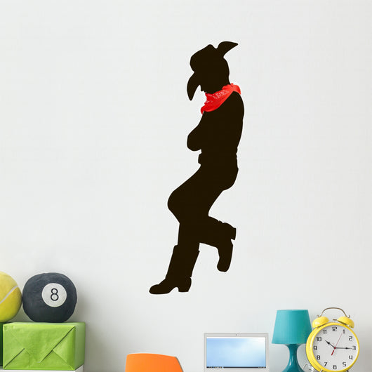 Cowboy Silhouette with Handkerchief Wall Decal