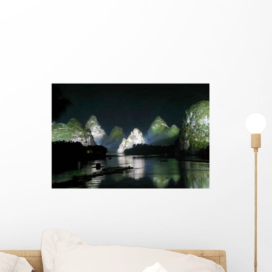 Shining Mountains Wall Decal