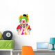 Beautiful Young Woman Clown Wall Decal