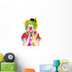 Beautiful Young Woman Clown Wall Decal