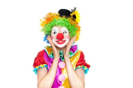 Beautiful Young Woman Clown Wall Decal