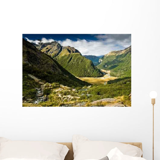 Scenic over Routeburn Valley Wall Decal