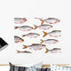 Fish Group against White Wall Decal