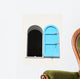 Window Blue Wall Decal
