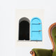 Window Blue Wall Decal