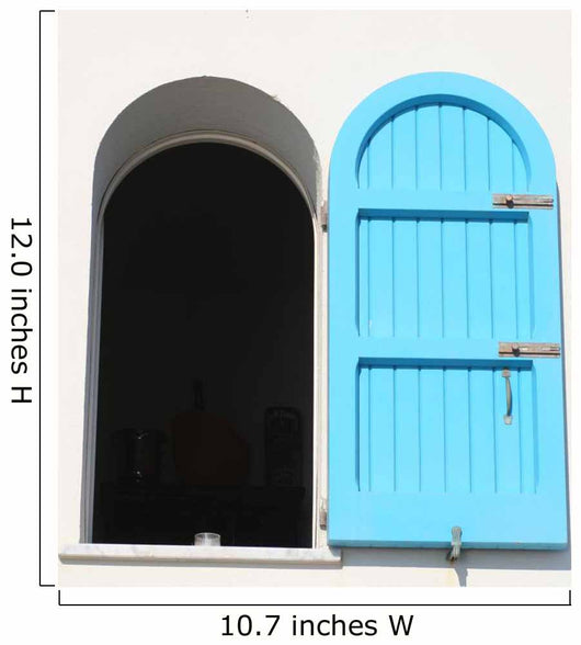 Window Blue Wall Decal