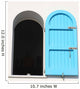 Window Blue Wall Decal