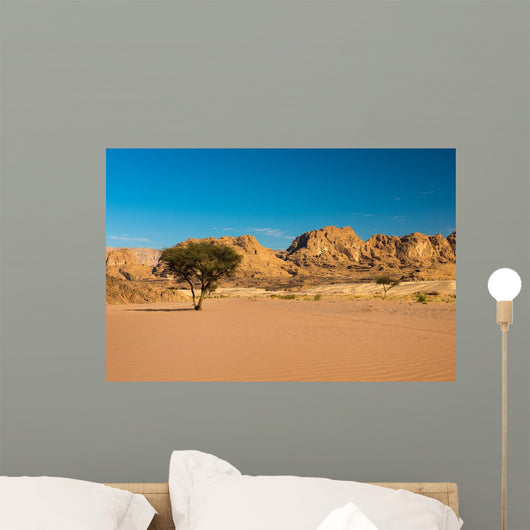 Dry Desert and Tree Wall Decal Design 2